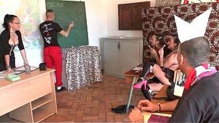 Students in a groupsex party at french school of sex porn video